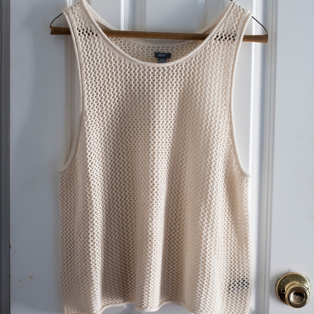 aerie | loose knit tank top | sz XL